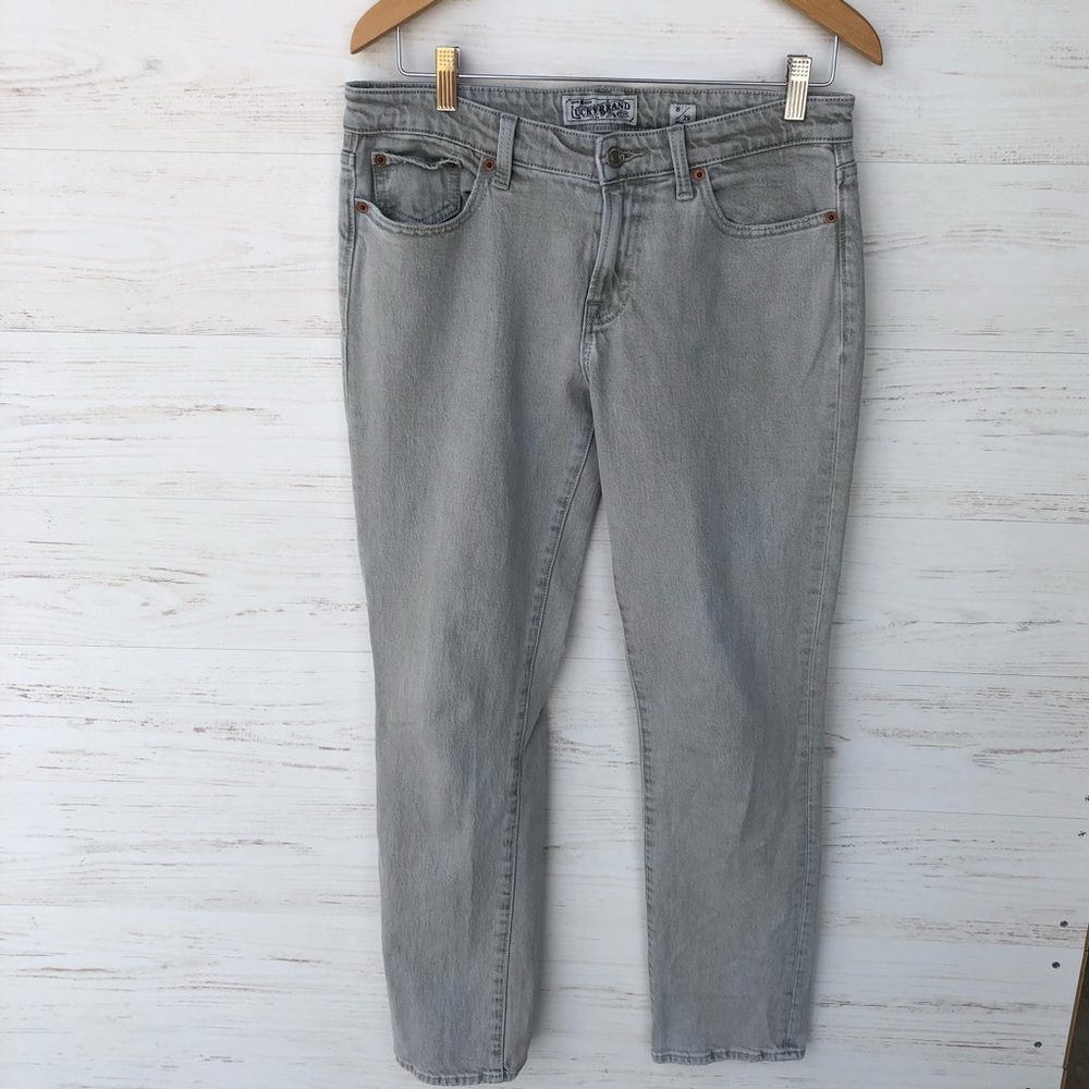Lucky Brand jeans soft gray sweet and straight 29